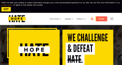 Desktop Screenshot of hopenothate.org.uk