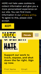 Mobile Screenshot of hopenothate.org.uk